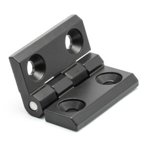 DOBRADIÇA 40X40 ZAMAK PRETO COM FURAÇÃO