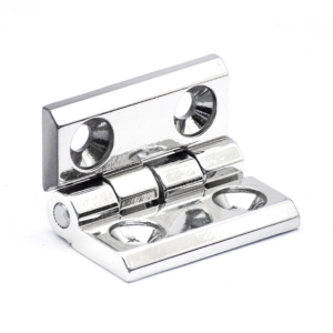 DOBRADIÇA 40X40 ZAMAK CROMADO COM FURAÇÃO