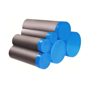 Conjunto de cilindros resistentes com extremidades azuis