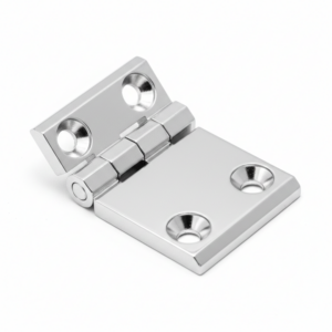 DOBRADIÇA 50X63 ZAMAK CROMADO COM FURAÇÃO