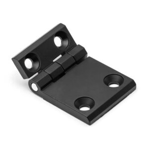 DOBRADIÇA 50X63 ZAMAK PRETO COM FURAÇÃO