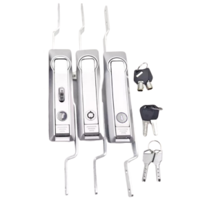 FECHO ESCAMOTEÁVEL ZAMAK CROMADO COM TRAVAMENTO EM 3 PONTOS MÉDIO