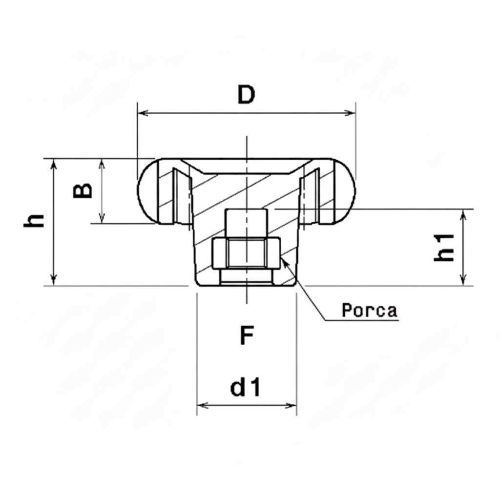 4 Manipulo Margarida em PP Femea Desenho Tecnico