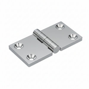 DOBRADIÇA 50X76 ZAMAK CROMADO COM FURAÇÃO