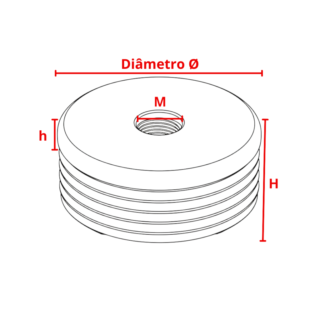 6 Ponteira Redonda Com Rosca Desenho Tecnico 1