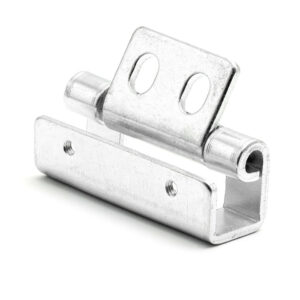 DOBRADIÇA OCULTA INVISÍVEL 120° PINO FIXO EM AÇO ZINCADO