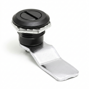 Fechadura de came cilíndrica com acabamento em metal e plástico