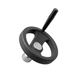 Volante de 2 raios preto com cabo e alma de aço.