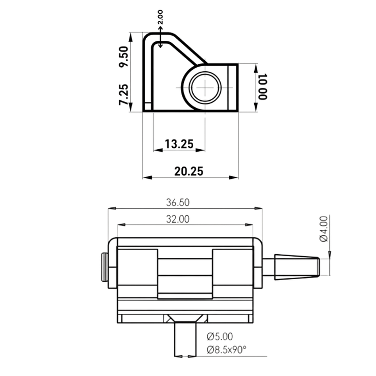 Dobradica Removivel Tipo C Desenho Tecnico