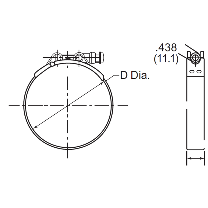 Abracadeira de T Tucho Desenho Tecnico