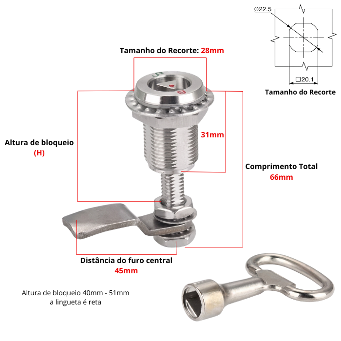 FECHO LINGUETA TRIÂNGULO DE COMPRESSÃO AJUSTÁVEL INOX 304 2 FECHO LINGUETA TRIÂNGULO DE COMPRESSÃO AJUSTÁVEL INOX 304 - Imagem 2