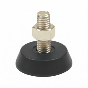PÉ NIVELADOR DE AÇO INOX COM BASE LISA